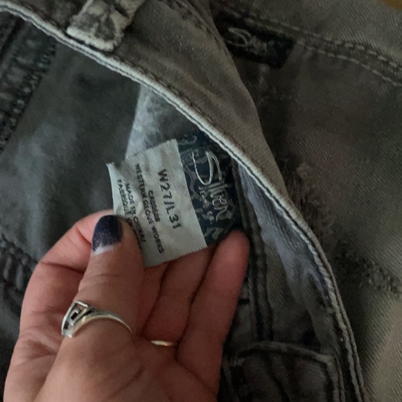 Silver skinny jeans size 27/31 - Picture 6 of 9